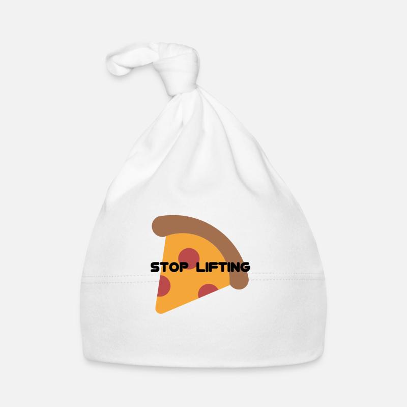 STOP LIFTING PIZZA Organic Baby Cap
