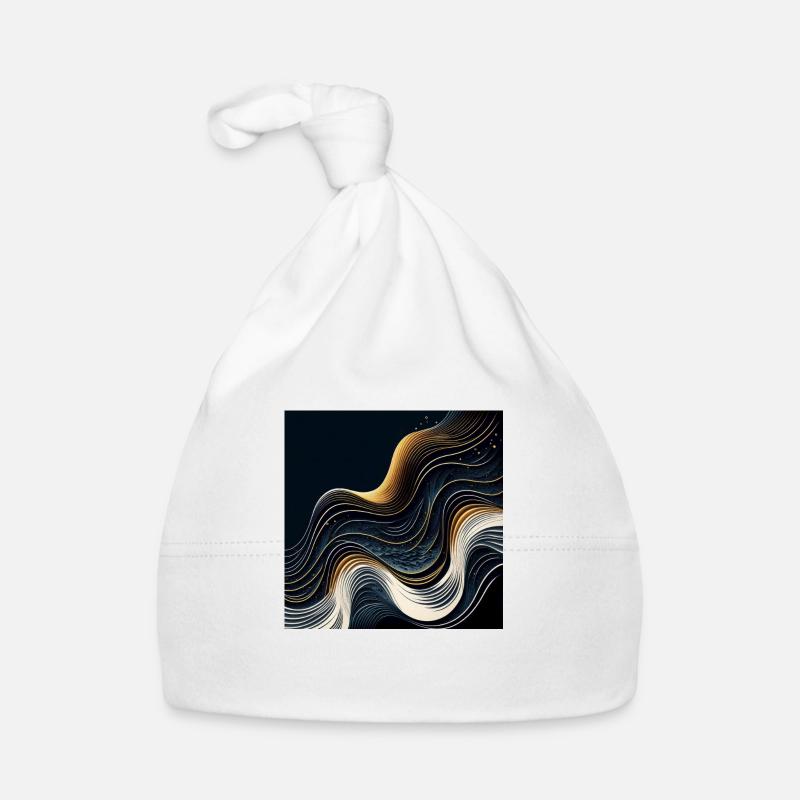 Everything is made of waves 8 Organic Baby Cap