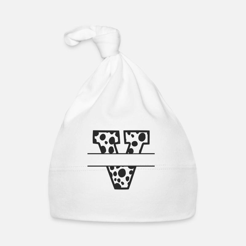 Letter V benutzerdefiniertes Kuhmuster Baby Bio-Mütze