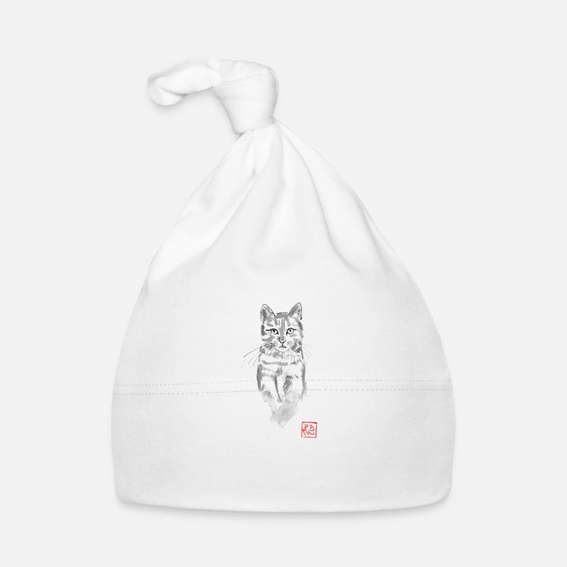 Cat in Tree Watch Organic Baby Cap