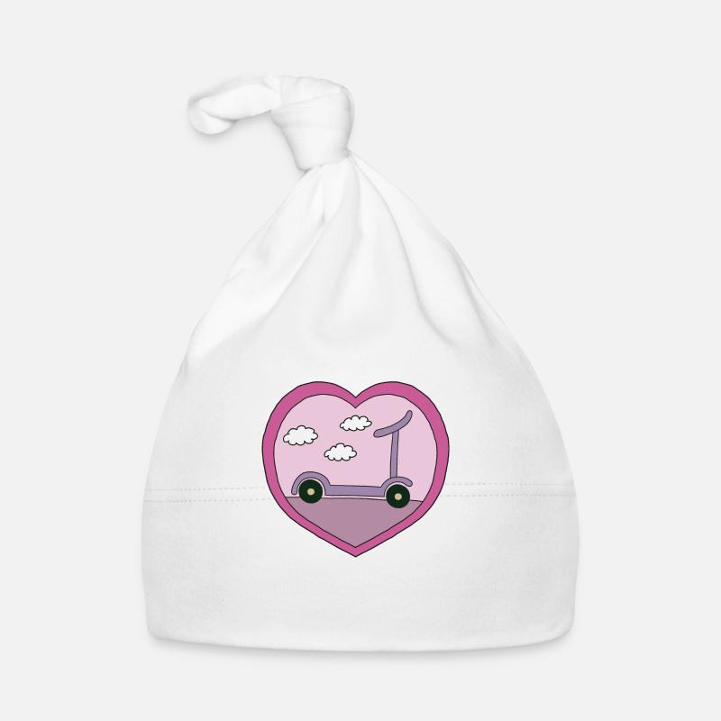 Scooter au design rose Bonnet bio Bébé