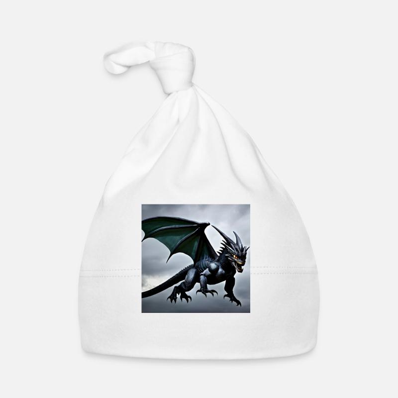 DragonGodzilla - Bonnet bio Bébé - blanc