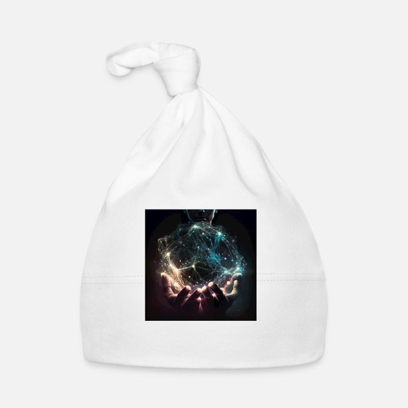 Hands that hold light/energy Organic Baby Cap