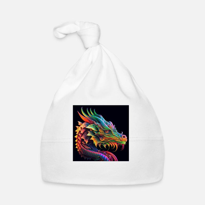Colored dragon, unique design Organic Baby Cap