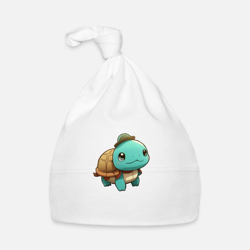 Doki la petite tortue Bonnet bio Bébé