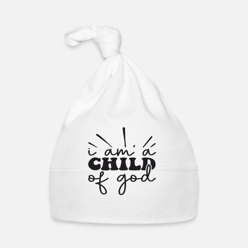 Je suis un enfant de Dieu Bonnet bio Bébé