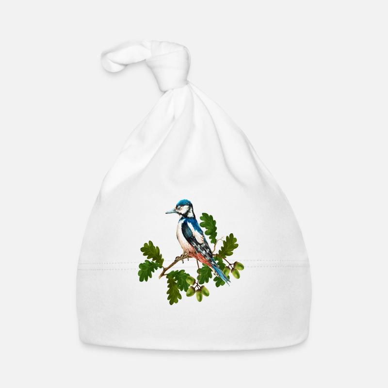 Bunter Vogel Baby Bio-Mütze