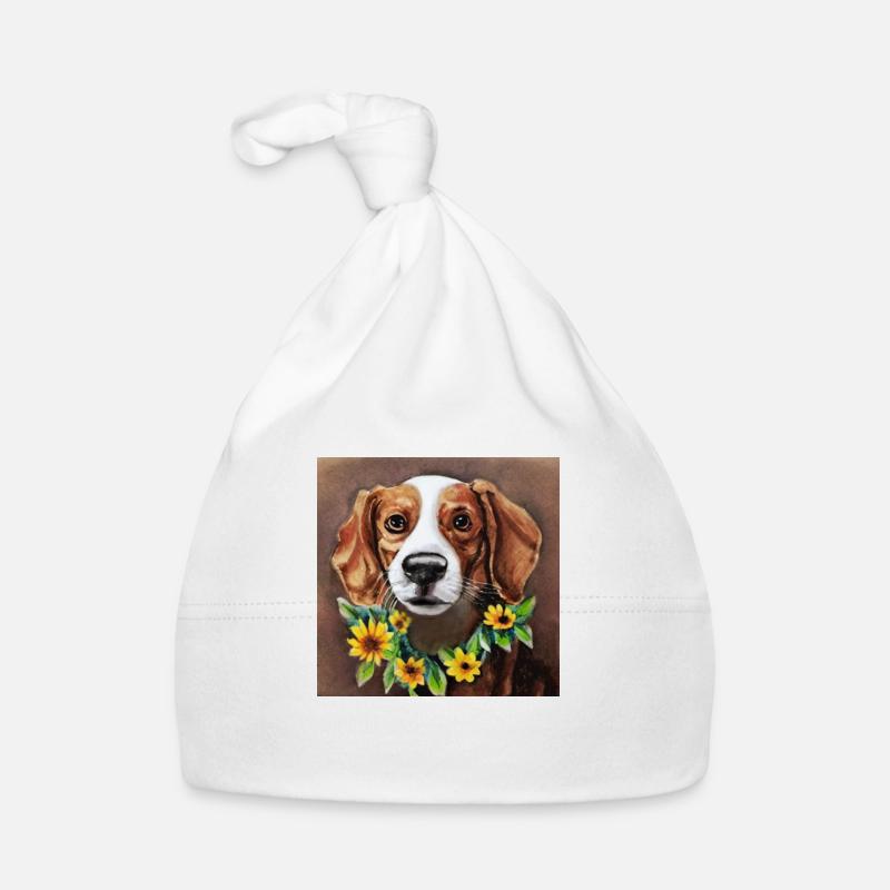 Beeindruckend! Feder! -Beagle Baby Bio-Mütze
