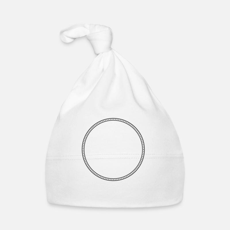 Points Circle Frame Decor Bonnet bio Bébé