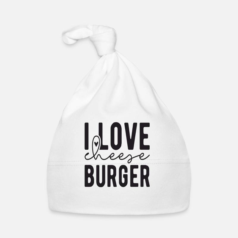 I love Cheese Burger Baby Bio-Mütze