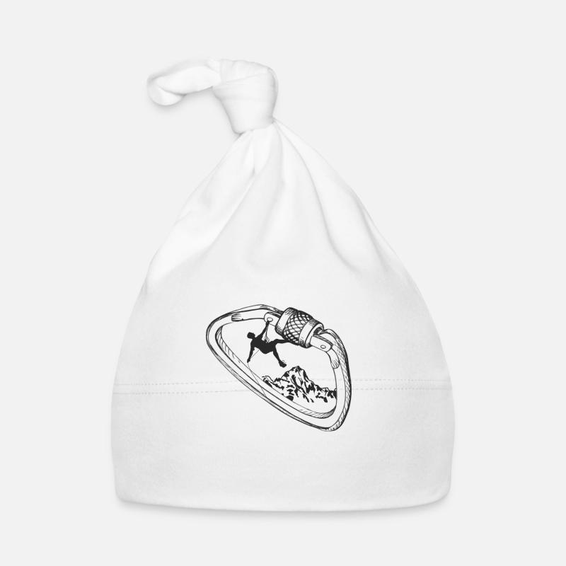 Kletterer in Karabiner Baby Bio-Mütze