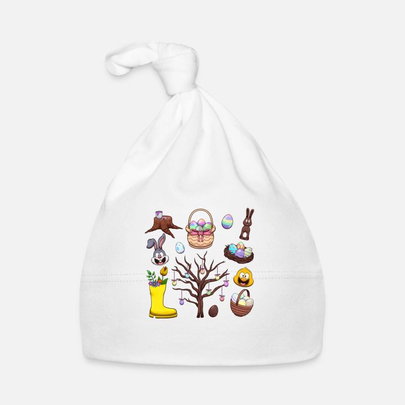 Éléments de Pâques Bonnet bio Bébé