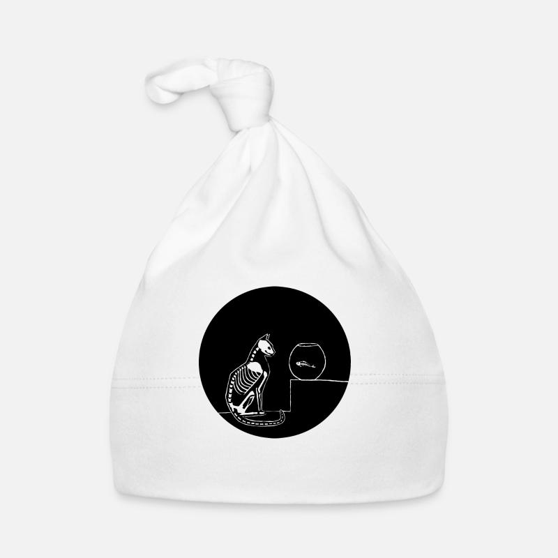 Chat et poisson Bonnet bio Bébé