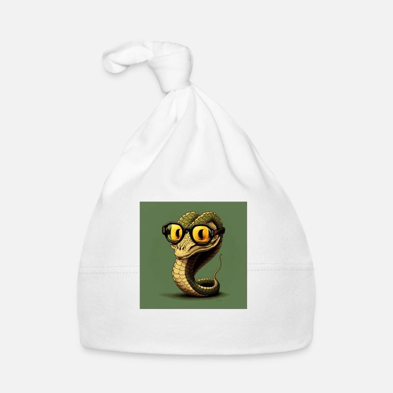 Le serpent du spectacle rétro Bonnet bio Bébé