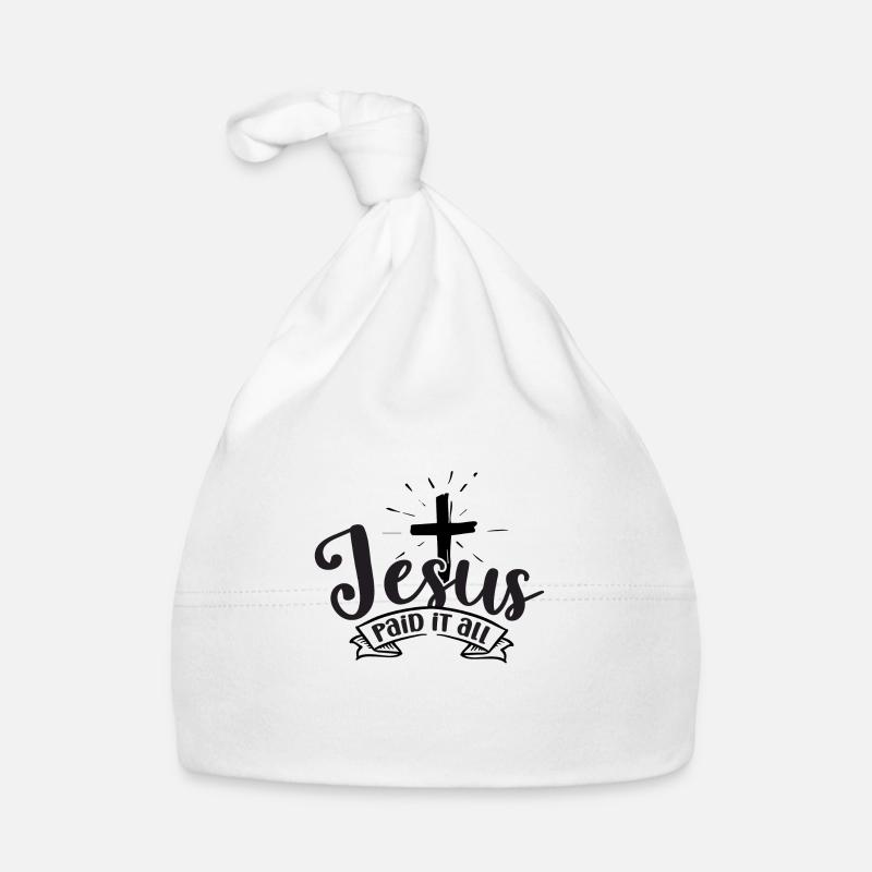 Jesus paid it all Baby Bio-Mütze