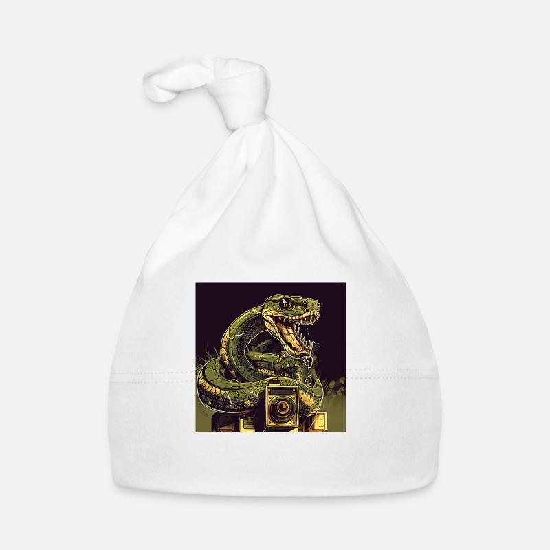 Say "cheese" snake Organic Baby Cap