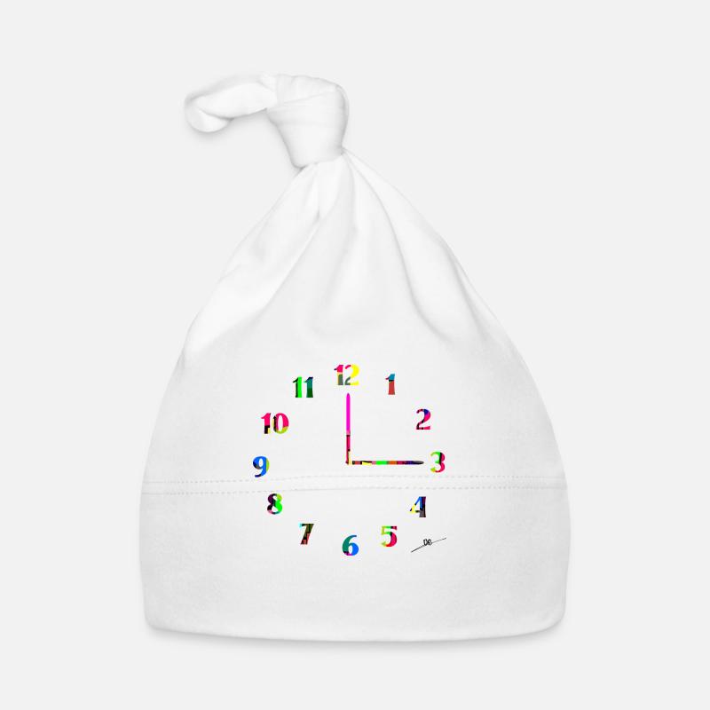 Clock Organic Baby Cap