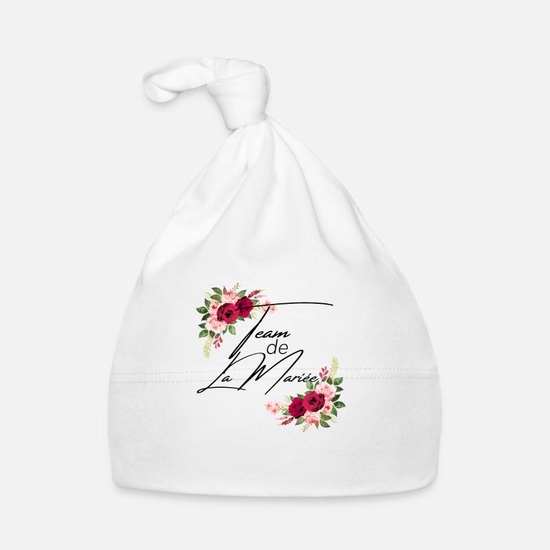 Team de la mariée floral Bonnet bio Bébé