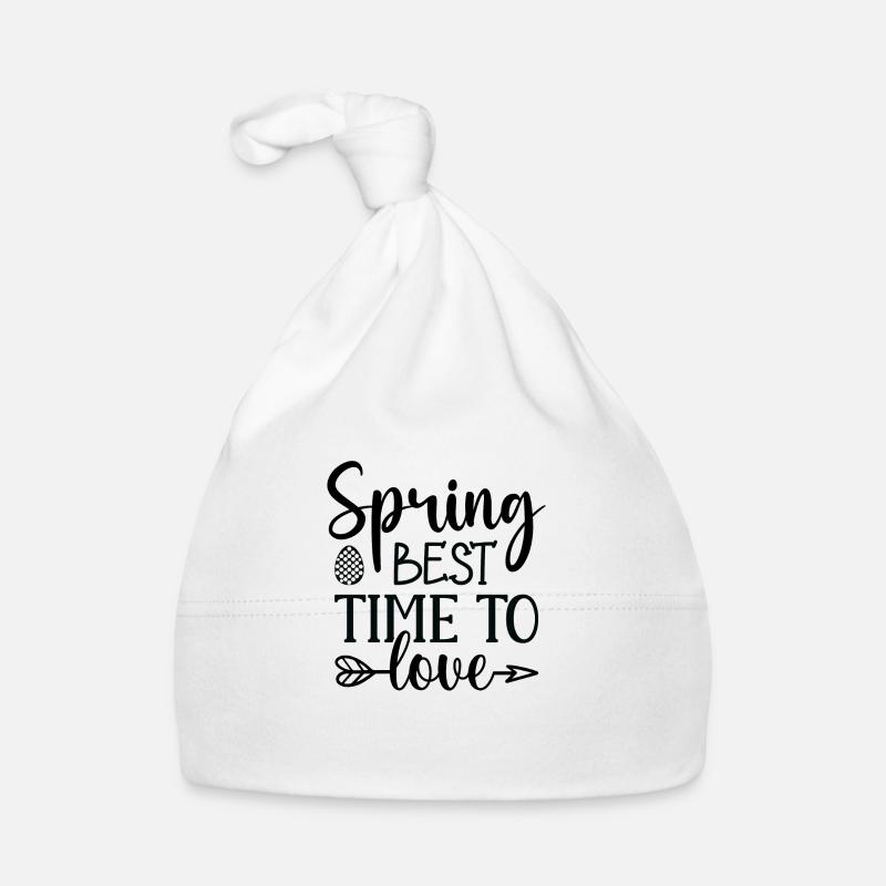 Spring best time to love Baby Bio-Mütze