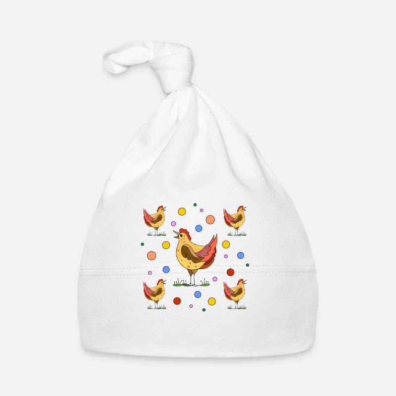 Chickens Organic Baby Cap