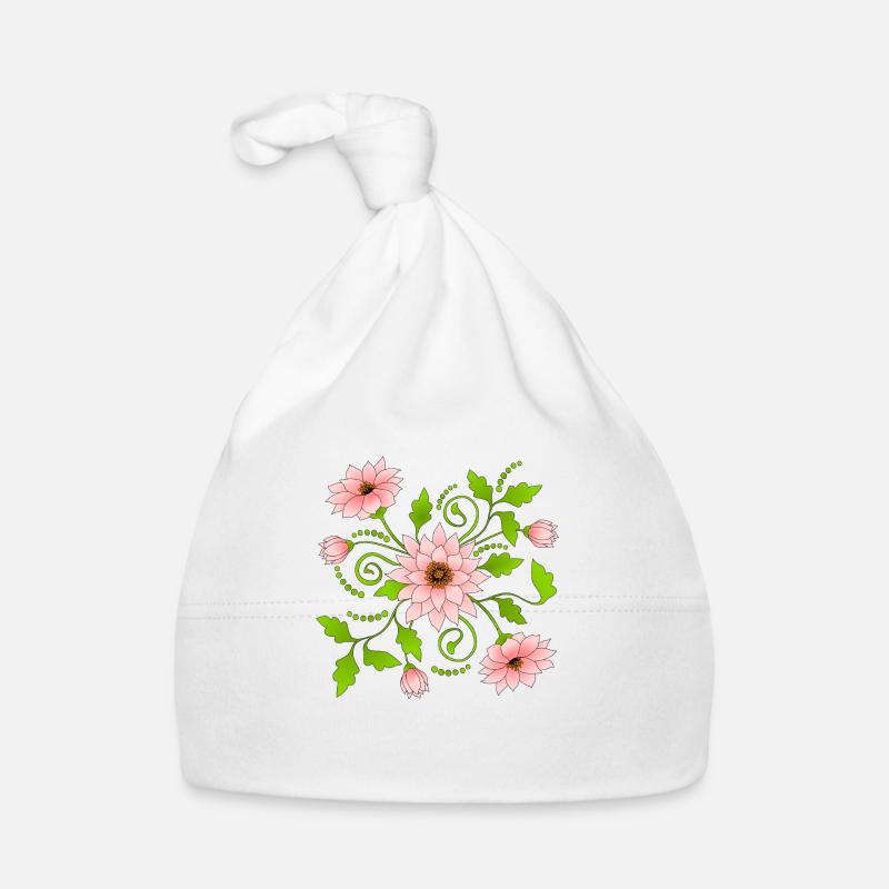 Flowers Organic Baby Cap