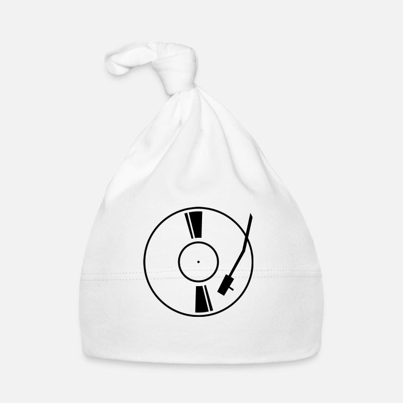 Disque vinyle noir Bonnet bio Bébé