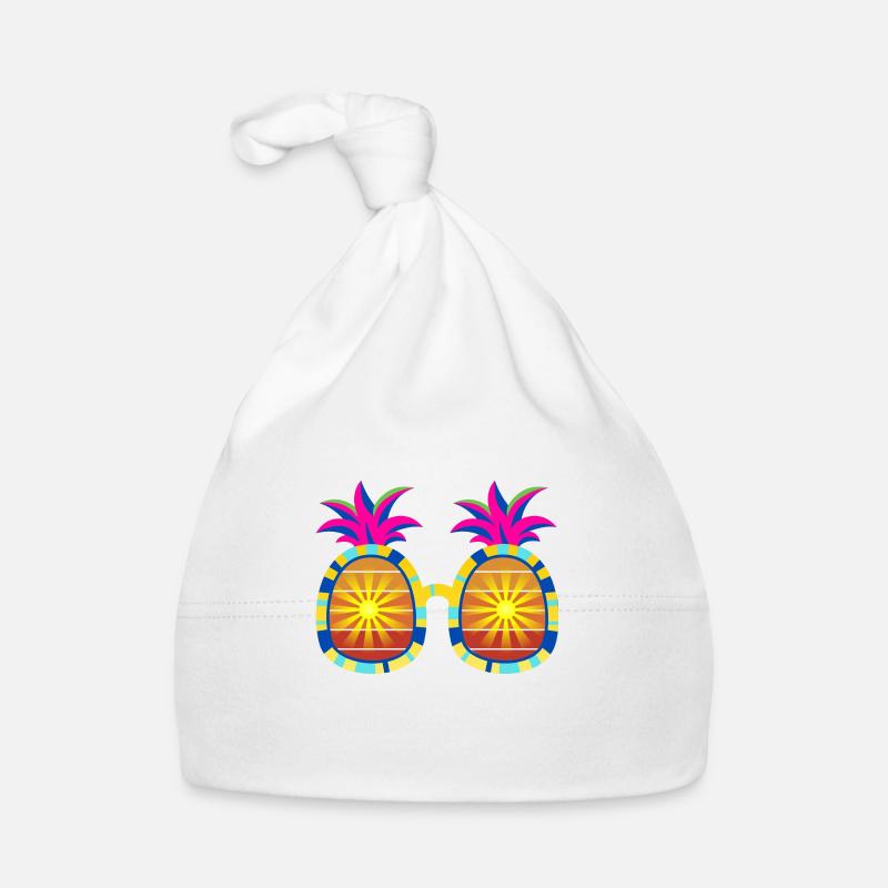 Lunettes de soleil Ananas - Bonnet bio Bébé - blanc
