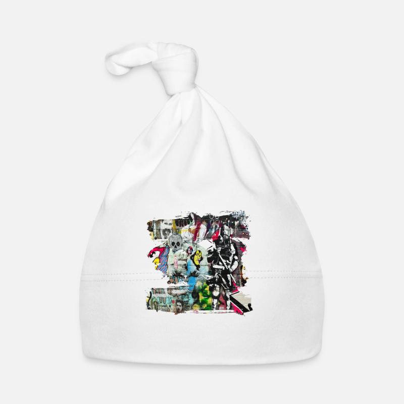 Graffiti-Stil Splash Hip Hop Farben Maler Farbe Baby Bio-Mütze