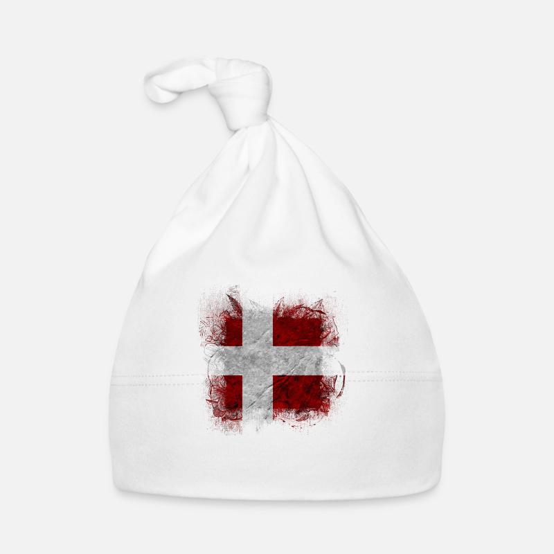 Danemark copenhague danois scandinave drapeau dansk Bonnet bio Bébé