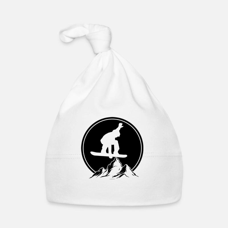 Snowboarder Winter Sports Snow Organic Baby Cap