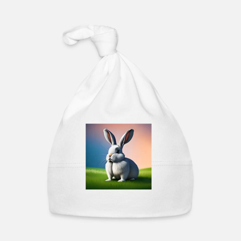 Rabbit in Sunset Organic Baby Cap