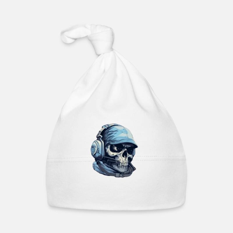 Tactical Skull - Baby Bio-Mütze - Weiß