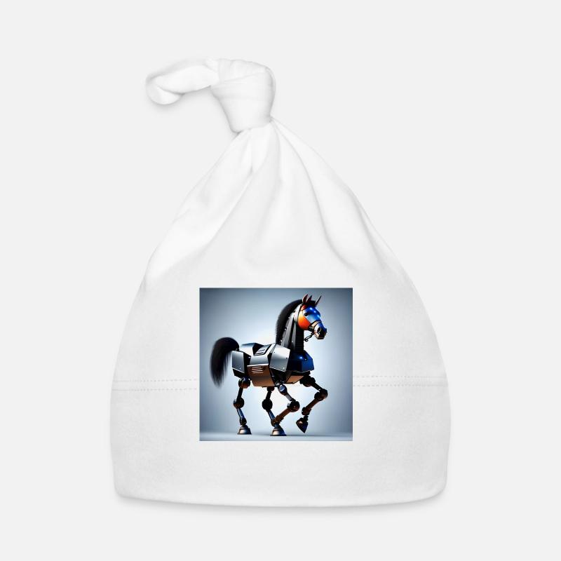 Robot Cheval Version 2 Bonnet bio Bébé