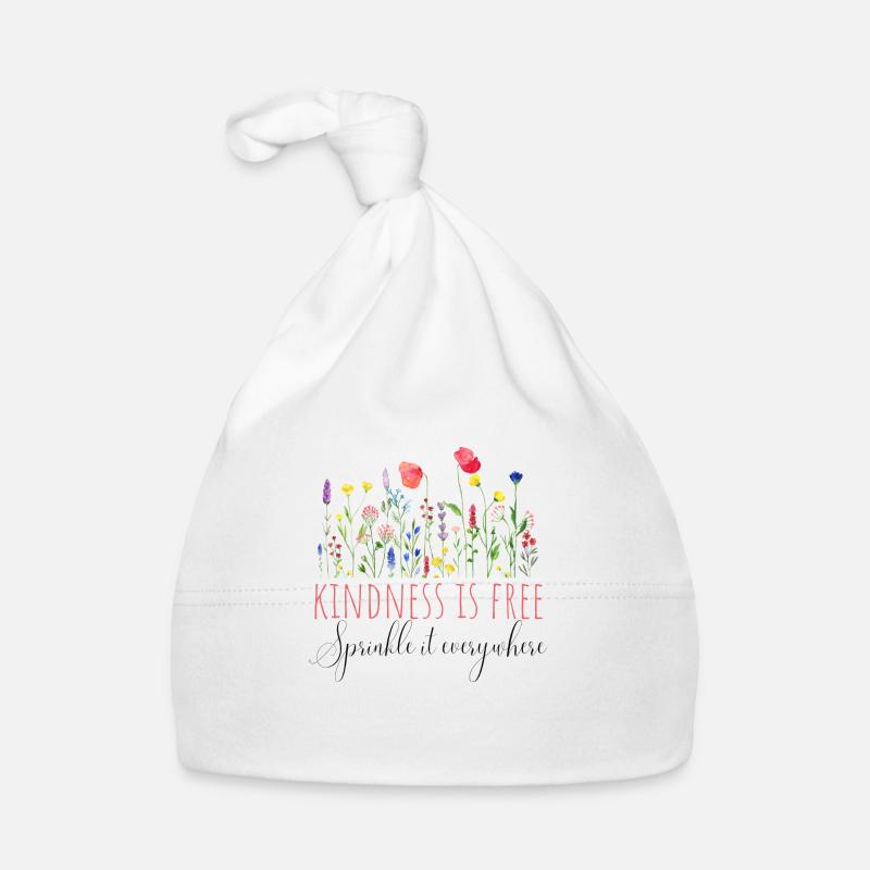 Kindness is free, sprinkle it everywhere Organic Baby Cap
