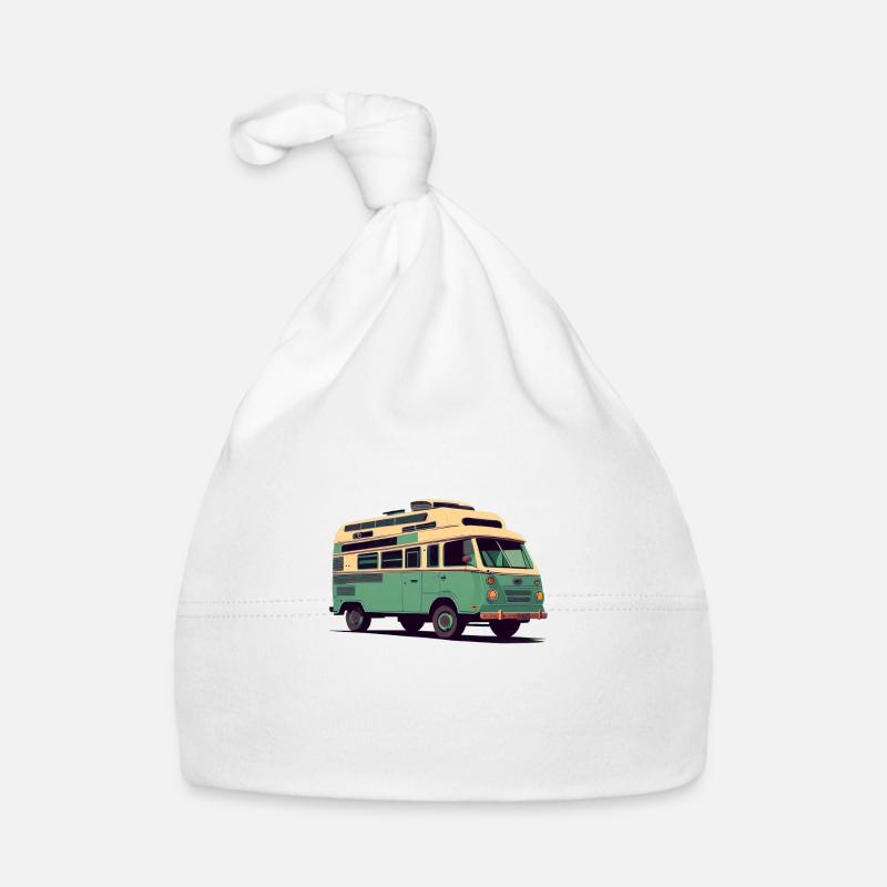 Votre campeur chéri - Bonnet bio Bébé - blanc