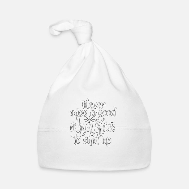 FUN Quote - Never Miss - neg Baby Bio-Mütze