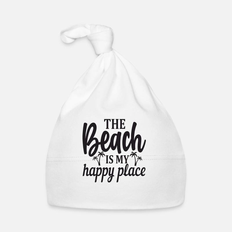 The Beach is my Happy Place Baby Bio-Mütze