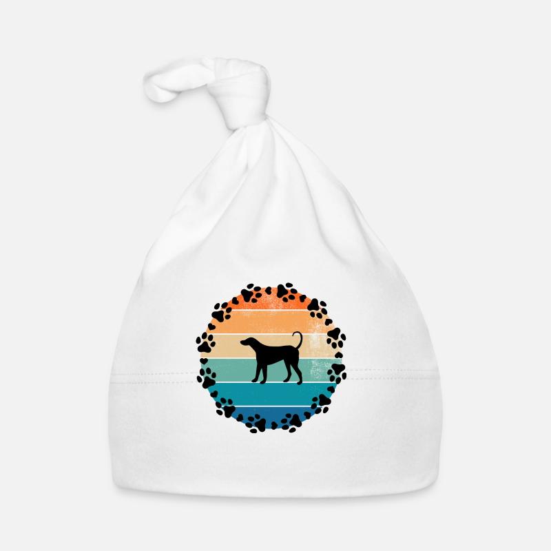 Chiens Soleil - Bonnet bio Bébé - blanc