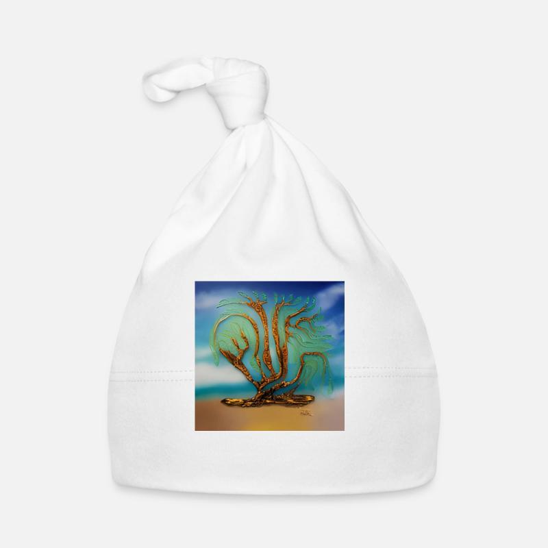 Alter Baum im Sommer Baby Bio-Mütze
