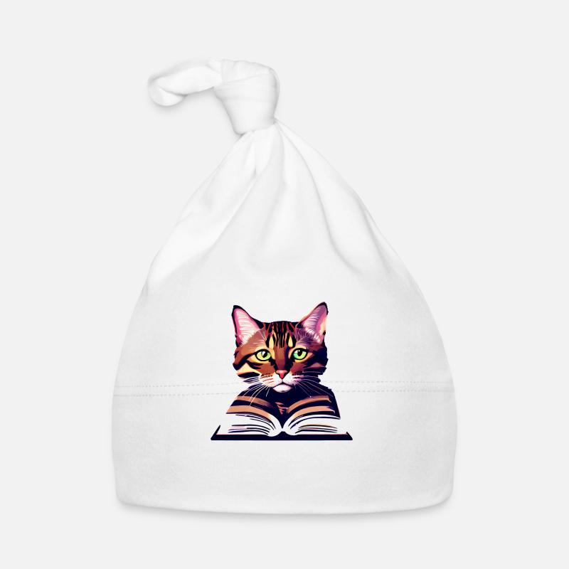 Livre de chat Chaton Lecture Livres de chat Chat domestique Chat Bonnet bio Bébé