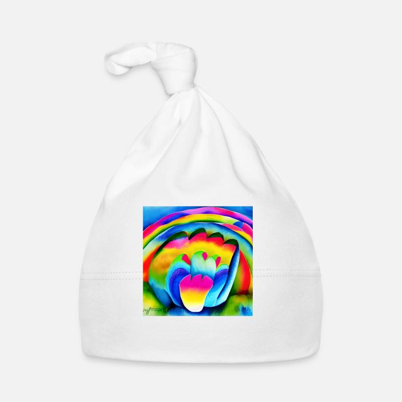 Regenbogen zu Ostern Baby Bio-Mütze