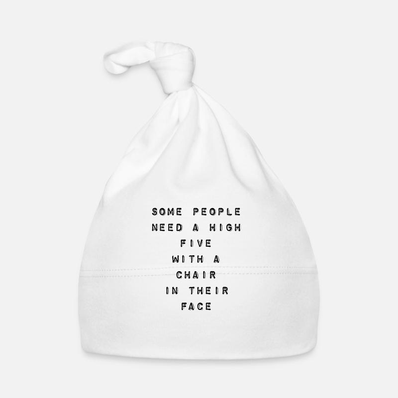 T-Shirt "high five" Baby Bio-Mütze