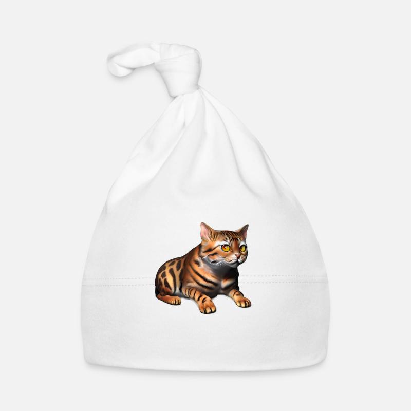 Bengalkatze Katze Kätzchen Katzenbesitzer Kater Baby Bio-Mütze
