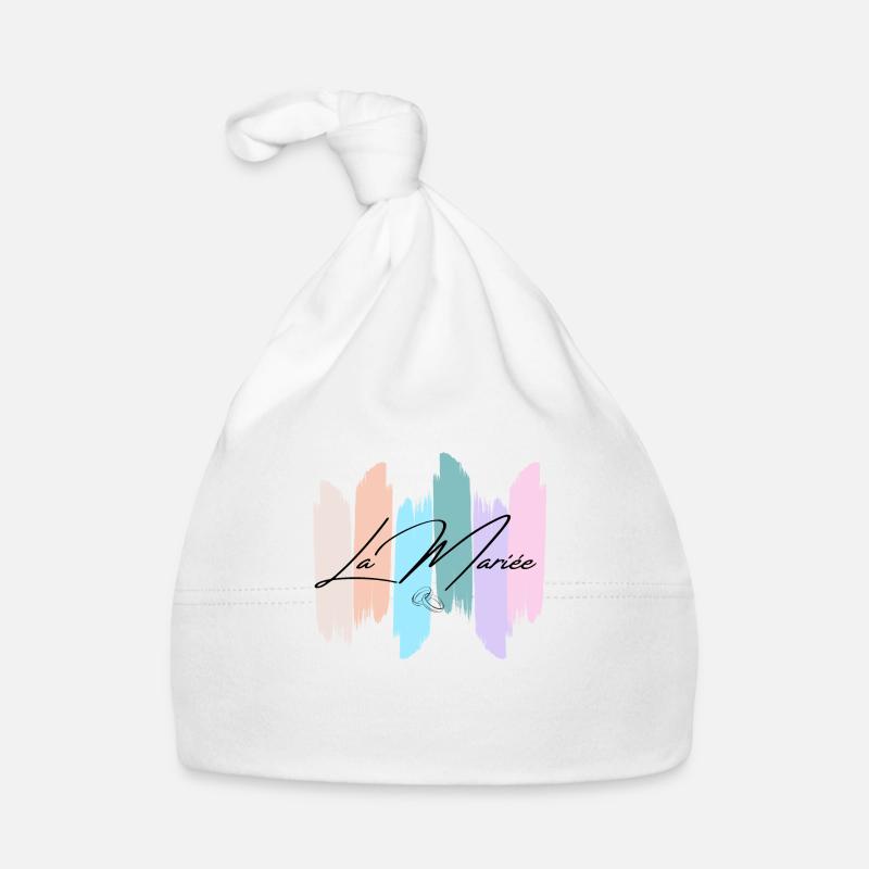La mariée arc en ciel pastel Bonnet bio Bébé