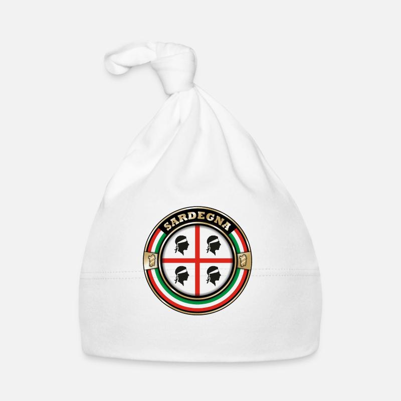 Emblem Sardiniens - Baby Bio-Mütze - Weiß