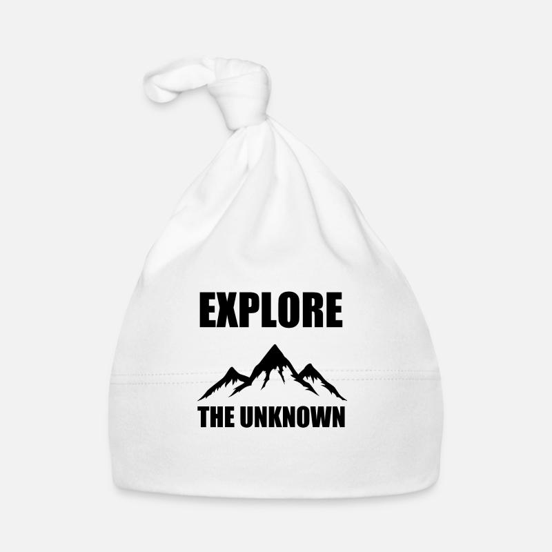 Explore the unknown - Hiking, Nature, Adventure Organic Baby Cap