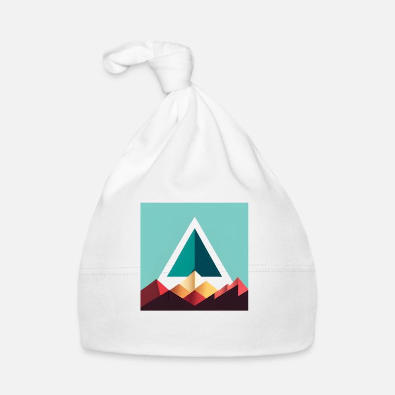 triangle abstrait Bonnet bio Bébé