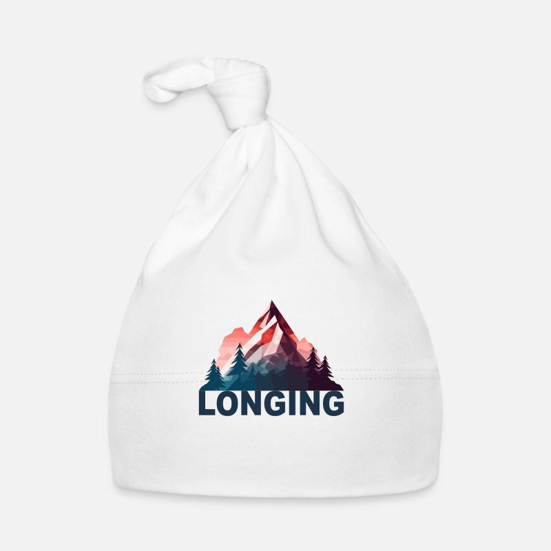 Mountain Longing - Baby Bio-Mütze - Weiß