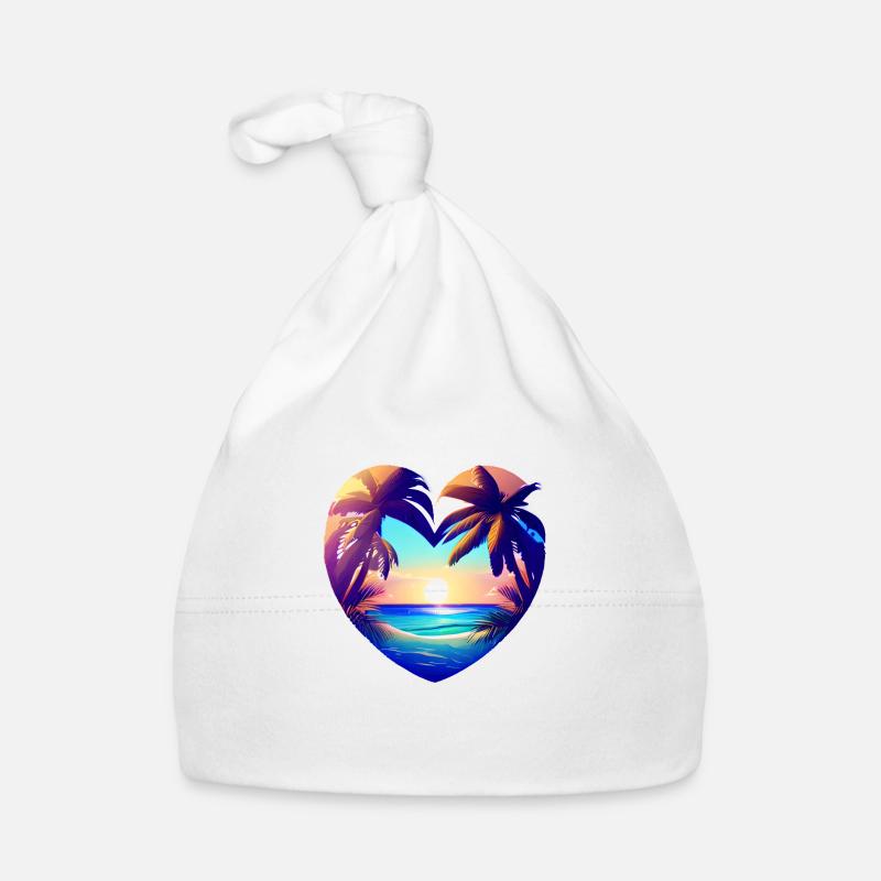 Vacances d’été Palm Island Sun Palm Beach Bonnet bio Bébé