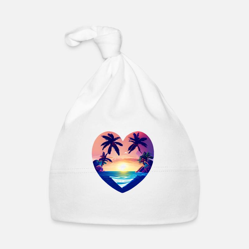 Vacances d’été Palm Island Sun Palm Beach Bonnet bio Bébé